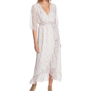 1. State White Floral Maxi Dress